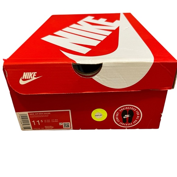 New In Box Men's Nike Air Max Excee Sneakers White/Malachite-Black-White sz 11.5 - Picture 10 of 12